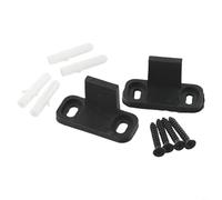 YobiLife 2 guide per pavimento per porta scorrevole, regolabili, design a T, in plastica, anti-oscillazione, colore nero, 4,5 x 2 cm, per porta scorrevole, funzionamento silenzioso e silenzioso