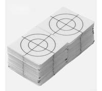 YobiLife 50 bersagli riflettenti argentati per stazioni totali in acrilico, accessori per rilevamento di dimensioni multiple per misurazioni precise in applicazioni di rilevamento del territorio e