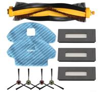 YobiLife Parti di ricambio per Ecovacs per DEEBOT per OZMO 930 610 Con Rullo Principale Spazzole Laterali Filtri Mop Panni Kit (B)