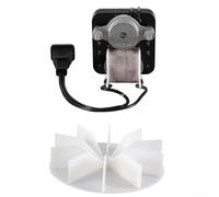 YobiLife Ricambio Bagno Ventilatore Motore Per 65100 C01575 2 Stud Mount Adatto SM550 VFM100 C65878 Serie Albero Piatto Nero Motore Bianco Lama 1 7 8 Pollici Bulloni di Montaggio