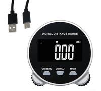 YobiLife - Righello elettronico con display LCD digitale con rullo per curva rotonda diritta e misurazione irregolare del viso con visualizzazione VA da 1,8 pollici ABS e alloggiamento in lega di