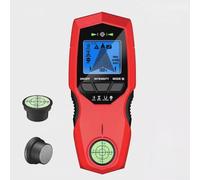 YobiLife Rilevatore da parete 7 in 1 con LCD per legno metallo chiodo AC Wire Bubble Level Portatile Rosso Scansione precisa per fai da te Carpenteria Elettricista Ristrutturazione edilizia