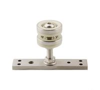 YobiLife Ruota d'attaccatura pieghevole, hardware scorrevole della porta dello schermo con costruzione robusta e funzionamento silenzioso per il comfort (S)