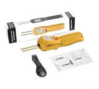 YobiLife Saldatrice in plastica senza fili con display LCD 5000 mAh, batteria 3-5S riscaldamento, kit di riparazione paraurti con 200 borchie (giallo)