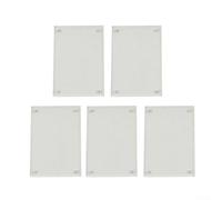 YobiLife Set di 5 cornici portafoto in acrilico trasparente, diverse opzioni di dimensioni 0,2 cm di spessore, sicuro supporto per foto, stampa artistica per matrimoni, certificati, espositori (6 x 9