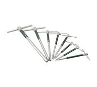 YobiLife Set di 8 chiavi a T in acciaio inox a forma di chiave esagonale 2 2,5 3 4 5 6 8 10 mm estensione asta scorrevole per mobili domestici riparazione moto