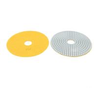 YobiLife Set di dischi diamantati per lucidatura in resina, 150 mm, per calcestruzzo, granito, marmo, calcare, 2 pezzi (grana 30+ grana 50)