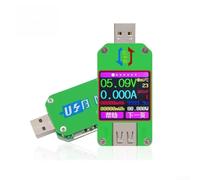YobiLife Tester per schermo a colori USB 2.0 3.0, misuratore di tensione e corrente, 4,5-24 V, QC-2.0 QC-3.0, con app wireless compatibile con Android (UM24)