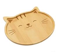 YobiLife Vassoio da portata in legno a forma di testa di animale, stile rustico, decorazione europea, centrotavola, legno naturale, beige, diverse dimensioni, per tavolo da pranzo, feste e cucina (tre