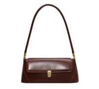 Yobohui Borsa a tracolla in pelle sottobraccio da donna quadrata di grande capacità Adatta for l'uso quotidiano(Coffee)