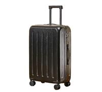 Yobohui Valigie da viaggio con ruote, trolley, valigia aziendale, semplice, multifunzionale, baule portatile(Black,22inch)