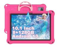 YOBWOK Tablet Bambini 10.1 Pollici Android 13 Tablet Educativo con WiFi Bluetooth 1280x800 8GB RAM 128GB ROM Quad Core 6000mAh Dual Camera Google Play Sicurezza Bambini 3-14 anni