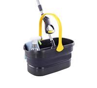 Yocada Secchio di plastica pieghevole Mop Secchio di pulizia Secchio di lavaggio per la pulizia del mocio Lavaggio Fit Spugna Mop Piatto Mop Cotone Mop Buone impugnature angolate