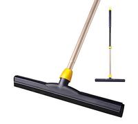 Yocada - Spazzola tergipavimento, 137 cm, regolabile, con asta telescopica resistente, ideale per garage, cortile, doccia, bagno, peli di animali domestici, pavimento