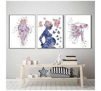 Yocheng poster e stampe su tela raffiguranti il sistema muscolare dell'anatomia umana,mappe del corpo,quadri da parete,decorazioni per la casa e istruzione medica 21x30cmx3 Senza Cornice