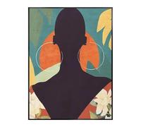 Yocheng Stampa su tela astratta con foglie di monstera,arte nordica da parete per l'arredamento del soggiorno 21x30cm Senza Cornice