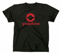 Yodafone Fun T-Shirt Star Wars Jedi Cavaliere Vodafone Yoda Funshirt Divertente
