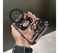 YODAOLI Airbag Anti-Fall for iPhone Case with Invisible Ring Stand, Airbag Phone Case, Four Corners Air Cushion Anti Drop Cell Phone Case for iPhone 15/14/13/12/11 ProMax (for iPhone 11Promax,Black)