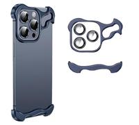 YODAOLI Alloy Armor for iPhone Case, Alloyarmor Premium Case, Alloyarmor Premium Phone Case, Alloyarmor Zinc Alloy Phone Case for iPhone 15 14 13 12 PRO Max (for iPhone 15 promax,Blue)