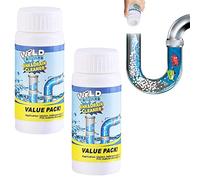 YODAOLI Powerful Sink & Drain Cleaner, Pipe Dredge Deodorant, Powerful Drain Blockage Cleaner Sink Cleaner Powder, for Kitchen Toilet Pipes Dredging (2Pcs)