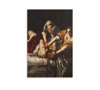Yoder's Decapitation of Holofernes Artemisia Gentileschi poster stampa artistica da parete su tela poster moderno decorazione per camera da letto 60 x 90 cm