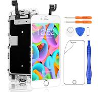Yodoit Completo Display per iPhone 6s Bianco, 4,7'' Schermo Retina LCD Vetro Touch Screen Digitizer Parti di Ricambio (con Home Pulsante, Fotocamera, Sensore Flex) Utensili Inclusi