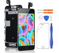 Yodoit Completo Display per iPhone 6s Nero, 4,7'' Schermo LCD Assemblato Parti di Ricambio (con Home Pulsante, Fotocamera, Sensore Flex) Utensili Inclusi
