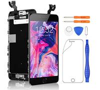 Yodoit Completo Display Per iPhone 6s Plus Nero, 5,5'' Schermo Retina LCD Touch Screen Digitizer Parti di Ricambio (con Home Pulsante, Fotocamera, Sensore Flex) Utensili Inclusi