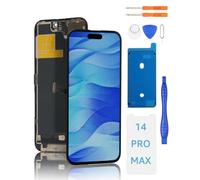 Yodoit Display per iPhone 14 PRO Max Kit LCD da 6,7 Pollici FHD Touch Digitizer con Kit di Riparazione, Pellicola Protettiva, Compatibile con Il Modello A2651, A2893, A2896, A2895, A2894