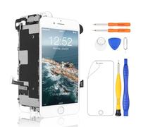 Yodoit Display per iPhone 8 Bianco Sostituzione LCD Schermo Completo con Tasto Home Touch Digitizer con Kit di Strumenti di Riparazione Modello A1863, A1905, A1906