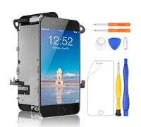 Yodoit per la Sostituzione dello Schermo di iPhone 7 con Display Pulsante Home Digitalizzatore Assemblaggio Completo LCD Nero con Pulsante Home, Fotocamera Frontale