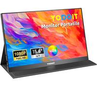 Yodoit PTM15 Monitor portatile 15.6", 1920 × 1080 Schermo FHD Display con USB-C