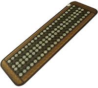 YOEBI Far Infrarossi Ametista Jade Tormaline Crystal Heat Stone Mat - Infrarossi Heat Therapy Healing - Regolabile Timer & Temperatura - Riscaldamento Pad - Facile Roll-Up,C