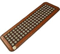 YOEBI Far Infrarossi Ametista Jade Tormaline Crystal Heat Stone Mat - Infrarossi Heat Therapy Healing - Regolabile Timer & Temperatura - Riscaldamento Pad - Facile Roll-Up,D