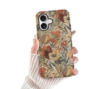 Yoedge Cover per iPhone 16 Fiori, Aesthetic Flower Motivi Print, Sottile 2 in 1 Silicone Custodia Disegno per Ragazza Donne, Antiurto Anticaduta Bumper Case per iPhone16 6,1", Colorati Flower