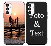 Yoedge Cover Personalizzata Custodia per Samsung Galaxy A13 5G 6,5" Personalizzato con Foto Testi Disegni Personalizza Custodia Immagine, Antiurto Nero Personalizzabili Case per Samsung A13 5G