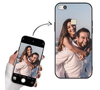 Yoedge Cover Personalizzata per Huawei P10 Lite / P10 Lite 2017 5,2" Personalizzato con Foto Immagine Testi Disegni Custodia Personalizzabile Regalo Album Personalizzabili Nero Case