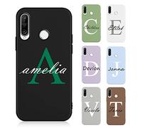 Yoedge Cover Personalizzata per Huawei P20 Lite P30 Lite P30 Pro P smart 2019, Personalizzabile con Iniziali & Testi Disegni Stampa Custom Custodia, Ultra Sottile Morbida Silicone TPU Protettivo Case