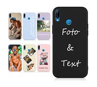 Yoedge Cover Personalizzata per Huawei P30 Lite Pro P smart 2019 Honor 10 Lite P20 Lite Personalizzato con Foto Testi Disegni, Personalizza Custodia con Immagine Personalizzabili Case