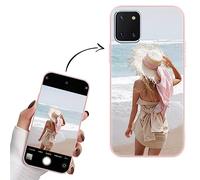 Yoedge Cover Personalizzata per Samsung Galaxy Note 10 Lite 4G / A81 6,7" Personalizzato con Foto Immagine Testi Disegni Custodia Personalizzabile Regalo Album Personalizzabili Rosa