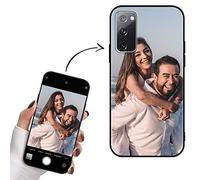 Yoedge Cover Personalizzata per Samsung Galaxy S20 FE / S20 Lite 6,5" Personalizzato con Foto Immagine Testi Disegni Custodia Personalizzabile Regalo Album Personalizzabili Nero Case