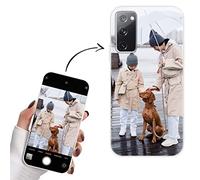 Yoedge Cover Personalizzata per Samsung Galaxy S20 FE / S20 Lite 6,5" Personalizzato con Foto Immagine Testi Disegni Custodia Personalizzabile Regalo Album Personalizzabili Nero Bianco
