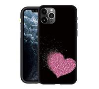 Yoedge per Huawei P Smart 2020 (4G) 6,21" Cover,Sottile Antiurto Custodia Nero Silicone TPU con Disegni Astronauta Pattern Slim Drop Protection Bumper Phone Case per Huawei P Smart 2020,Amore Cuore 1