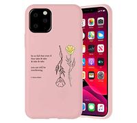Yoedge per iPhone 12 Mini 5,4" Cover, Sottile Antiurto Back Custodia Bianca Silicone TPU con Disegni Cute Pattern Ultra Slim Drop Protection Bumper Phone Case per iPhone 12 Mini 5,4", Rosa