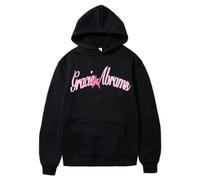 Yoedoa Felpa con Cappuccio Grafica Gracie-Abrams, Pullover A Maniche Lunghe, Tasche Laterali, Stile Hip-Hop (Black,M)