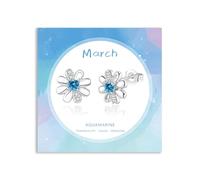 YOEE Orecchini a perno da donna, placcati in argento Sterling, con margherita arancione, viola, giallo, blu, rosa, verde, idea regalo per mamma, sorella, fidanzata, nonna, Zirconia cubica