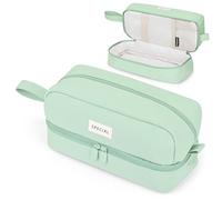 Yoeege Astuccio Scuola Elementare, Grande Astuccio Scuola Media, Astuccio Scuola Elementare Bambina, Astuccio Portamatite Espandibile per Studenti Ragazze Ragazzi Donne,Verde, U49YX003G
