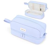 Yoeege Astuccio Scuola Elementare, Grande Astuccio Scuola Media, Astuccio Scuola Elementare Bambina, Astuccio Portamatite Espandibile per Studenti Ragazze Ragazzi Donne,Blu, U49YX003L