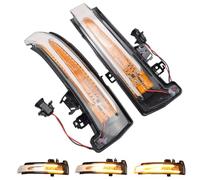 Yoegerery 2 pezzi indicatori di direzione dinamici a LED nello specchietto retrovisore per Benz W176 W246 W212 W204 CLA C117 GLA GLK W221 CLS W218 (Transparent)