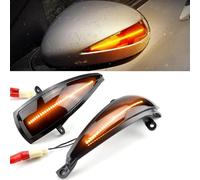 Yoegerery 2 pezzi indicatori di direzione dinamici a LED nello specchietto retrovisore per Honda Civic Hatchback MK8 Type-S Type-R FN 1 2 3 FK 1 2 3 (Nero)